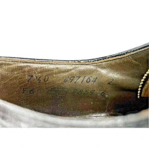 Weyenberg‎ Mens Black Round Toe Lace Up Comfort Wingtip Dress Shoes 7.5 - Picture 8 of 8